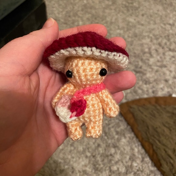 kawaii plush micro mushroom buddies amigurumi - Picture 7 of 7